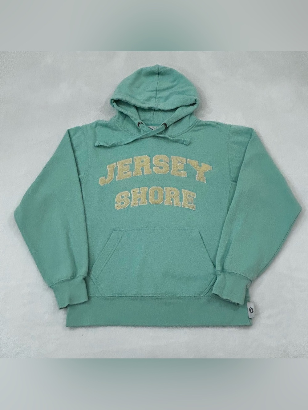 Grey Whale Outfitters Jersey Shore Aqua Teal Blue Hoodie Sweatshirt Women’s M